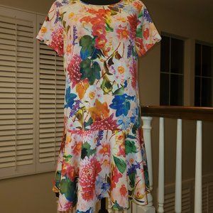 WOW DOLCE & GABBANA COCKTAIL EVENING WEDDING RUNWAY FLOWERS PRINT GOWN D…